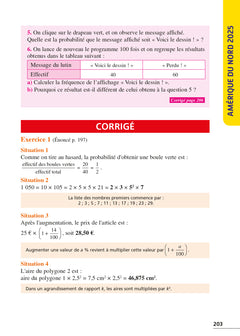 Annales Brevet 2026 - Maths 3e - sujets et corrigés