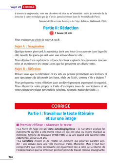 Annales Brevet 2026 - Français 3e - sujets et corrigés