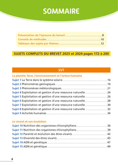 Annales Brevet 2026 - Sciences 3e
