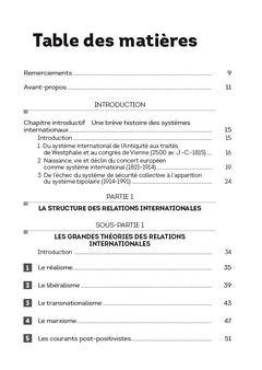 Questions internationales