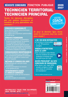 Réussite Concours - Technicien territorial/principal - Préparation complète 2026-2027