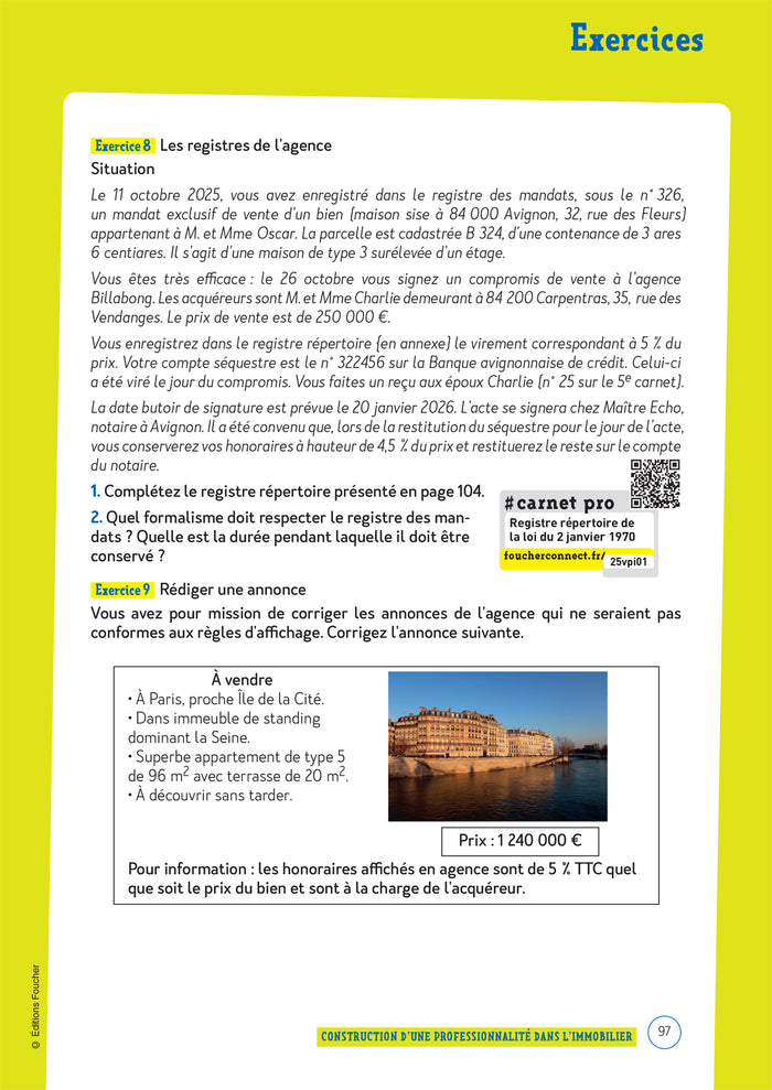 Le Volum' BTS - Professions immobilières - Révision et entraînement