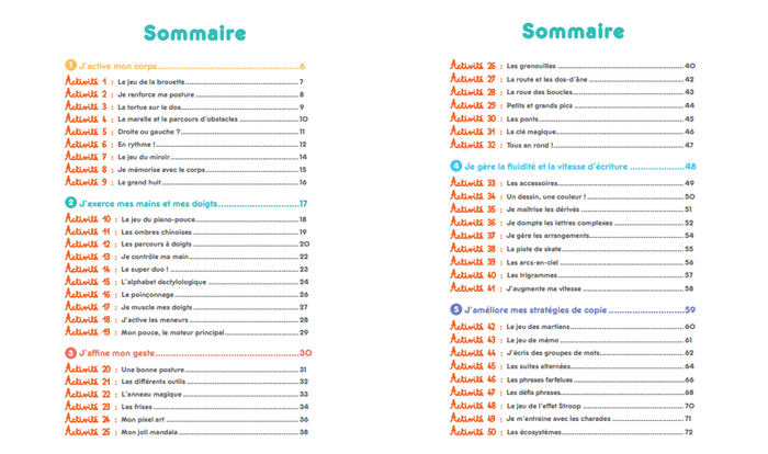 50 activités bienveillantes pour améliorer son geste scripteur