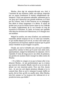 Mémoires d'une vie au destin inattendu