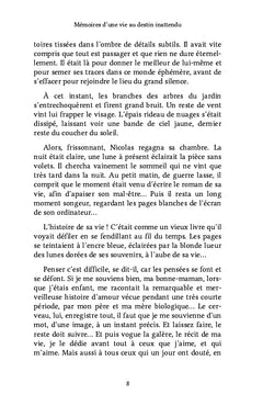 Mémoires d'une vie au destin inattendu