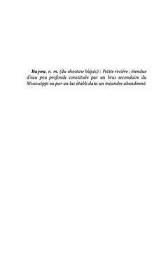 La Profondeur des bayous