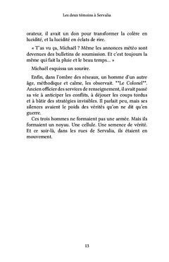 Les deux témoins à Servalia