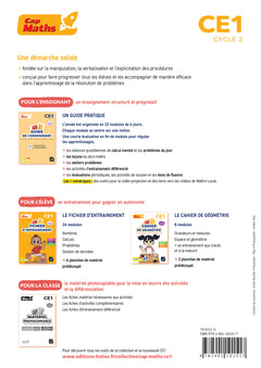 Cap Maths CE1 - Cahier de géométrie-mesure