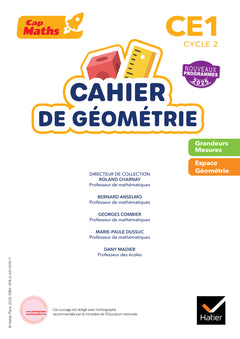 Cap Maths CE1 - Cahier de géométrie-mesure