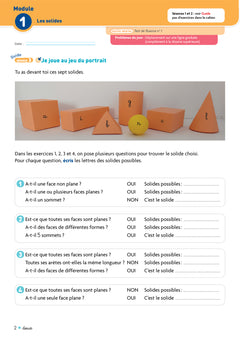 Cap Maths CE1 - Cahier de géométrie-mesure