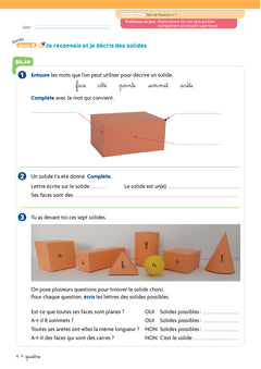 Cap Maths CE1 - Cahier de géométrie-mesure