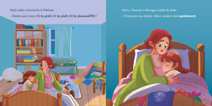 Jade veut dormir avec ses parents