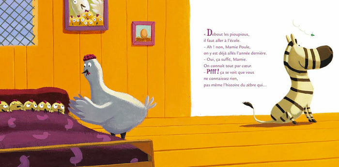 Le zèbre qui ne voulait pas aller à l'école