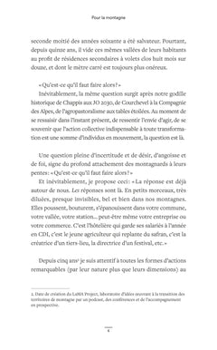 Pour la montagne