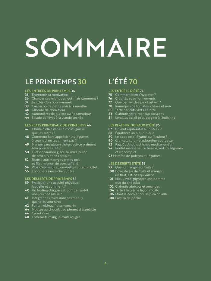 La minceur au fil des saisons