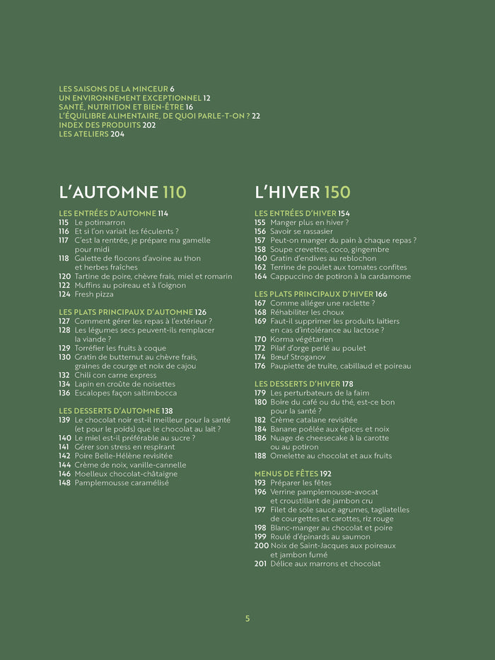 La minceur au fil des saisons