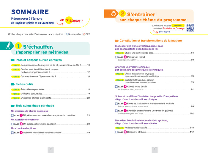 Annales du bac 2026 - Annabac Physique-Chimie Tle générale (spécialité)