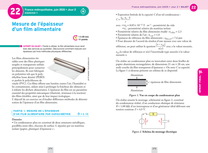 Annales du bac 2026 - Annabac Physique-Chimie Tle générale (spécialité)