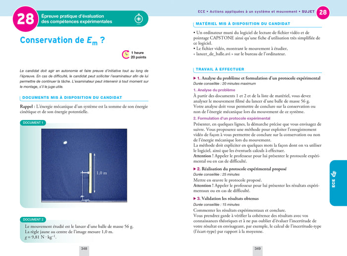 Annales du bac 2026 - Annabac Physique-Chimie Tle générale (spécialité)