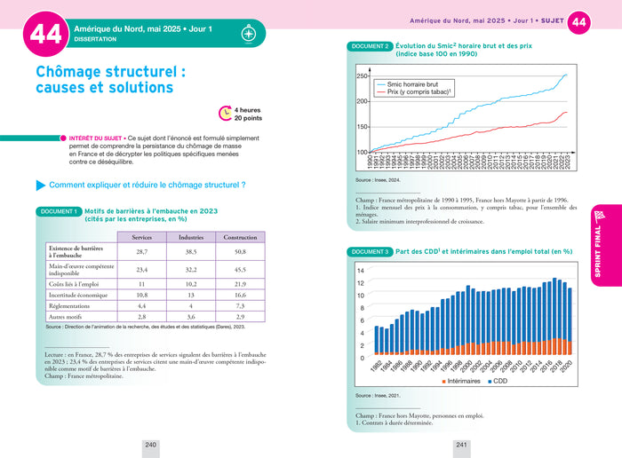 Annales du bac 2026 - Annabac SES Tle générale (spécialité)
