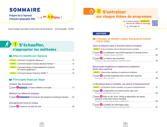 Annabrevet Histoire-géographie EMC 3e - Nouveau brevet