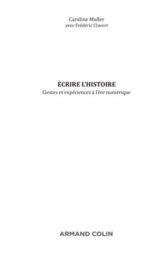 Ecrire l'histoire