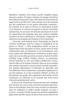 Ecrire l'histoire