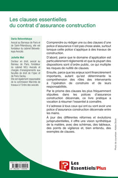 Les clauses essentielles du contrat d'assurance construction