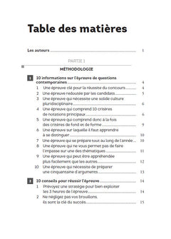Destination Sciences Po Questions contemporaines 2026 - Concours commun IEP