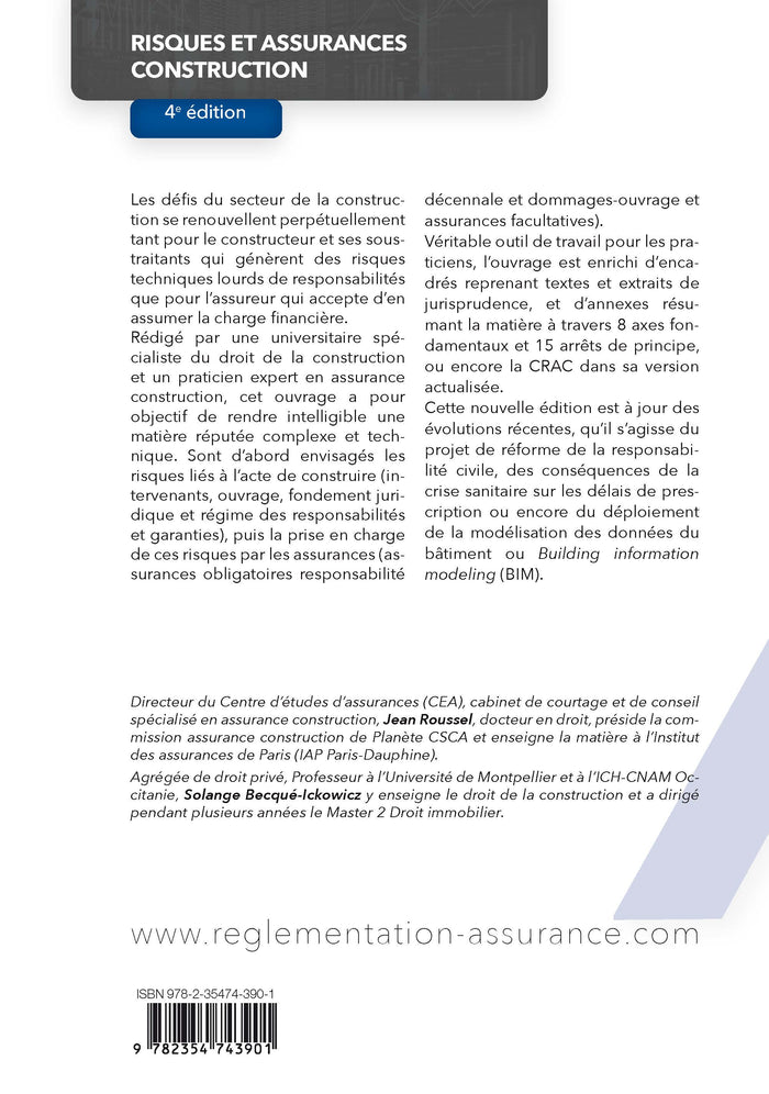 Risques et assurances construction