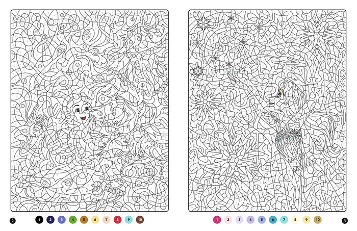 DISNEY - Mes Coloriages magiques Mystères - Spécial Noël