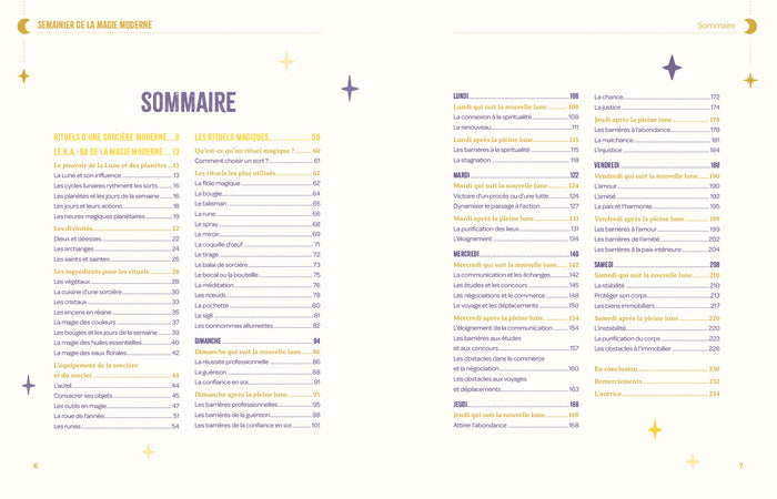 Semainier de magie moderne