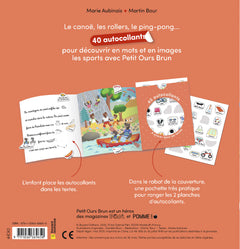 Je découvre les sports avec Petit Ours Brun - Premiers autocollants - Dès 3 ans