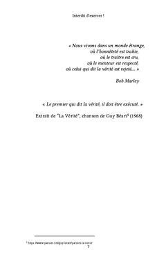Interdit d'exercer !