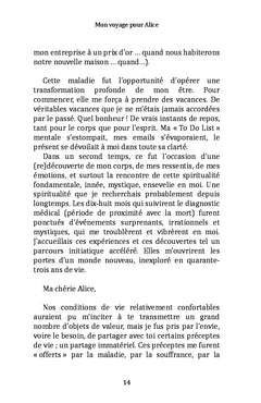 Mon voyage pour Alice