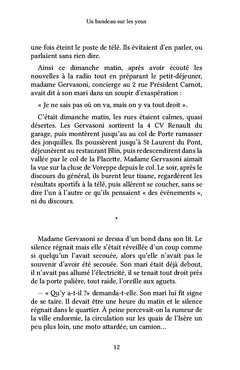 Un bandeau sur les yeux