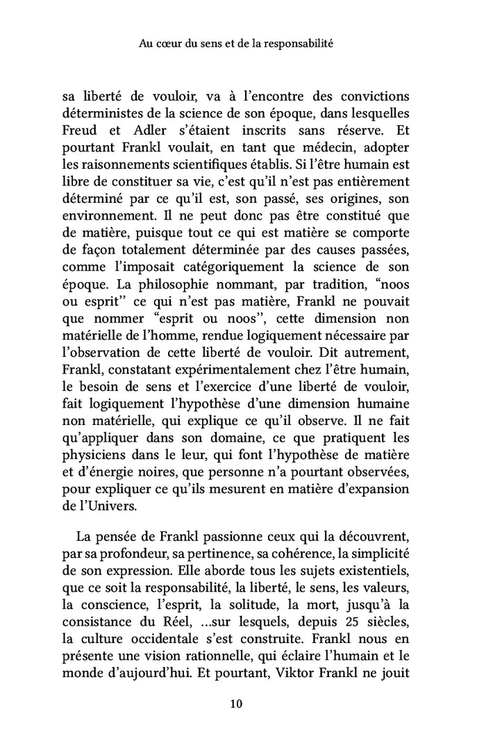 Au coeur du sens et de la responsabilité