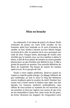 Le Soleil au corps