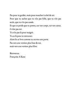 Tu ne perds pas du poids. Tu reprends ton pouvoir.
