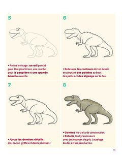 Simplissime - Le livre pour dessiner les dinosaures le + facile du monde