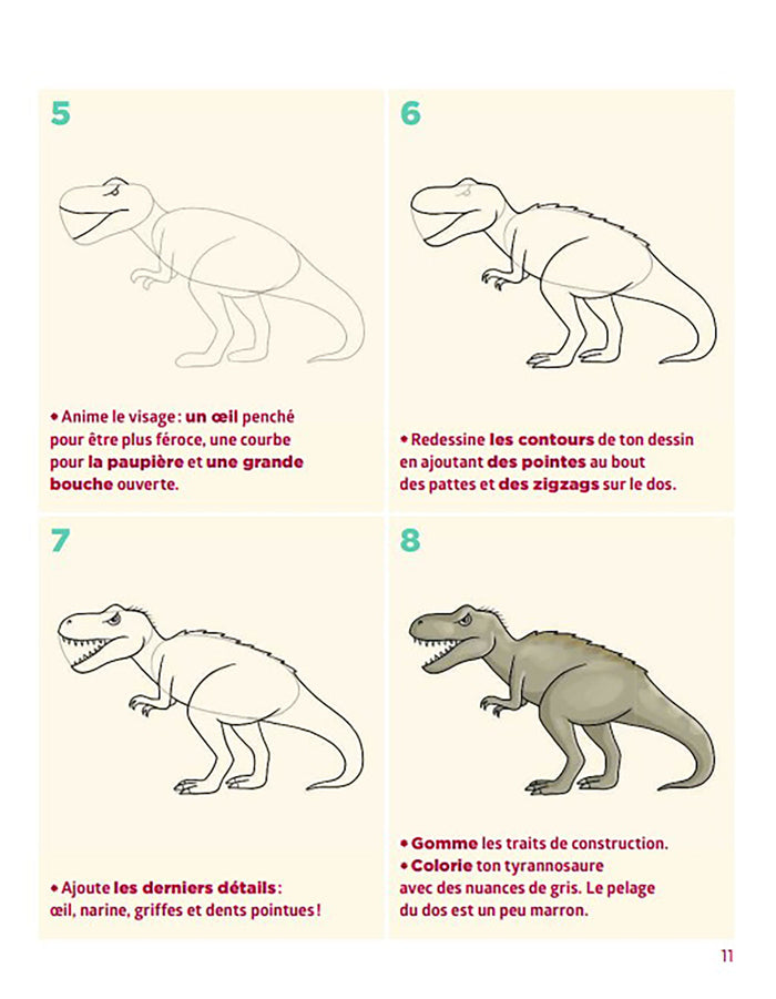 Simplissime - Le livre pour dessiner les dinosaures le + facile du monde