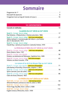 Annales Objectif BAC 2026 - Français 1re générale - sujets et corrigés