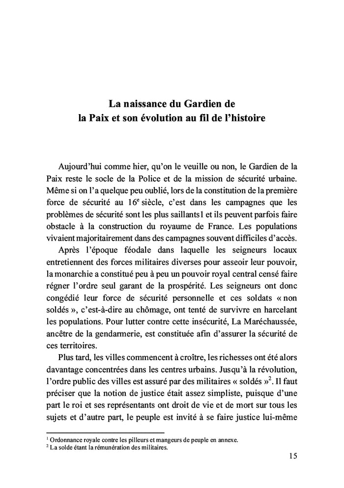 Comment j'ai gardé la paix ?