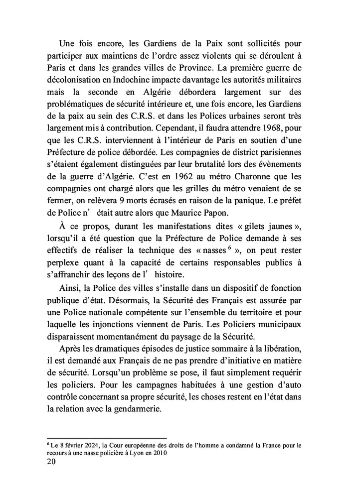 Comment j'ai gardé la paix ?