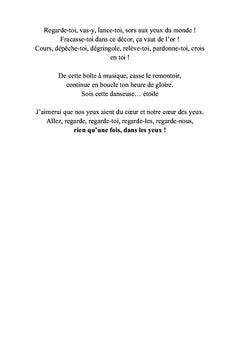 Rien qu'une fois dans les yeux
