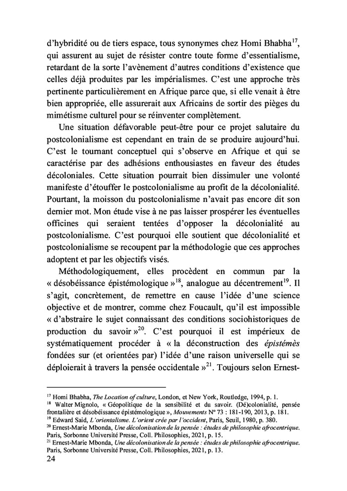 Postcolonialisme et migrations