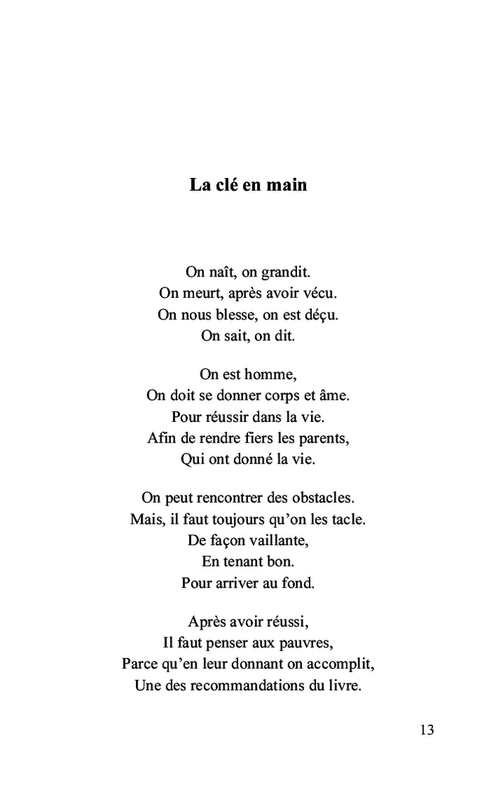 Prémices d'une plume prometteuse