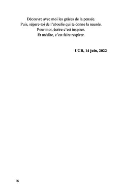 Prémices d'une plume prometteuse