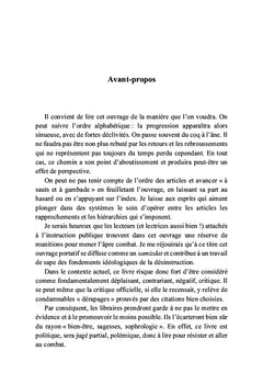 Désinstruire de A à Z