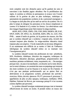 Désinstruire de A à Z